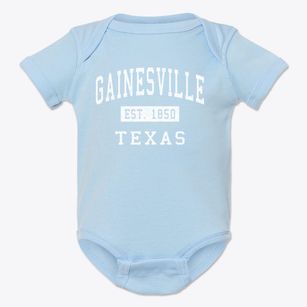 Gainesville Texas Classic Established Baby Onesie