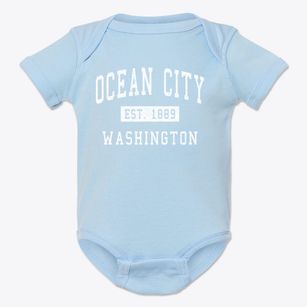 Ocean City Washington Classic Established Baby Onesie
