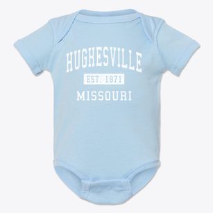 Hughesville Missouri Classic Established Baby Onesie