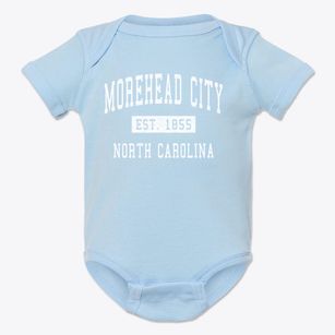 Morehead City North Carolina Classic Established Baby Onesie