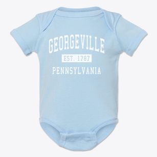 Georgeville Pennsylvania Classic Established Baby Onesie