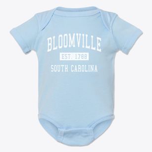 Bloomville South Carolina Classic Established Baby Onesie