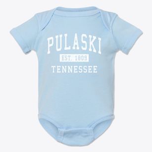 Pulaski Tennessee Classic Established Baby Onesie