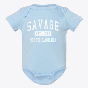 Savage North Carolina Classic Established Baby Onesie