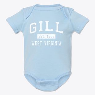 Gill West Virginia Classic Established Baby Onesie