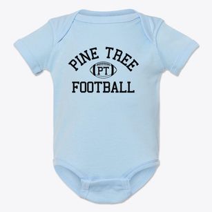 Pine Tree High School Classic Football Baby Onesie