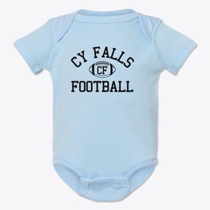 Cypress Falls High School Classic Football Baby Onesie