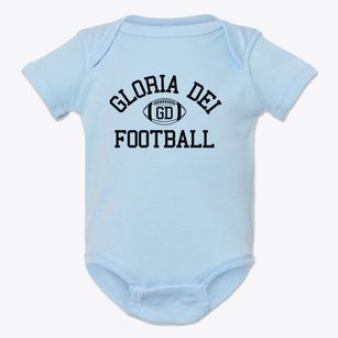 Gloria Dei Lutheran School Classic Football Baby Onesie