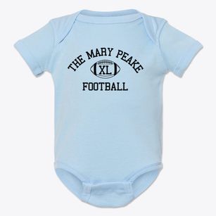 The Mary Peake Center Classic Football Baby Onesie
