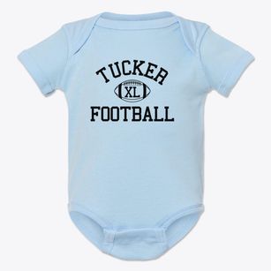 Tucker High School Classic Football Baby Onesie
