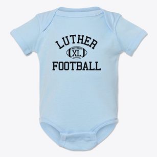 Luther Memorial School Classic Football Baby Onesie