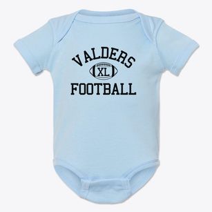 Valders High School Classic Football Baby Onesie