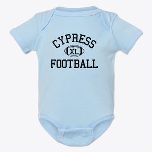 Cypress High School Classic Football Baby Onesie