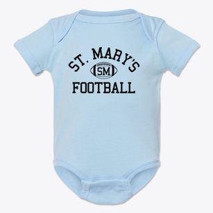 St. Mary's School Classic Football Baby Onesie