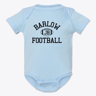 Joel Barlow High School Classic Football Baby Onesie
