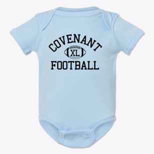 Covenant Christian School Classic Football Baby Onesie