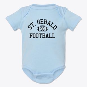 St. Gerald School Classic Football Baby Onesie