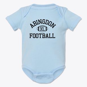 Abingdon Junior High School Classic Football Baby Onesie