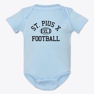 St. Pius X Regional School Classic Football Baby Onesie