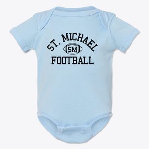 Saint Michael School Classic Football Baby Onesie