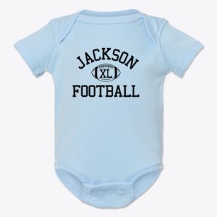 Jackson High School Classic Football Baby Onesie
