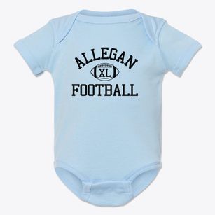 Allegan High School Classic Football Baby Onesie