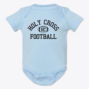 Holy Cross Lutheran School Classic Football Baby Onesie