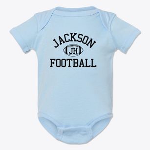 Jackson Homeschool Classic Football Baby Onesie