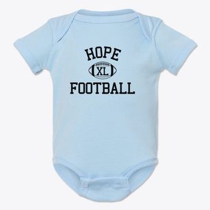 Hope Lutheran School Classic Football Baby Onesie