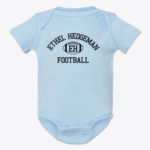 Ethel Hedgeman Classic Football Baby Onesie