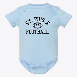 Saint Pius X High School Classic Football Baby Onesie