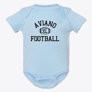 Aviano High School Classic Football Baby Onesie