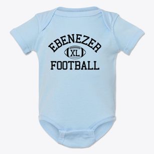 Ebenezer Prep School Classic Football Baby Onesie