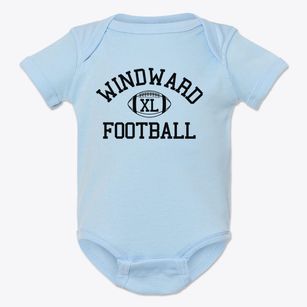 Windward School Classic Football Baby Onesie