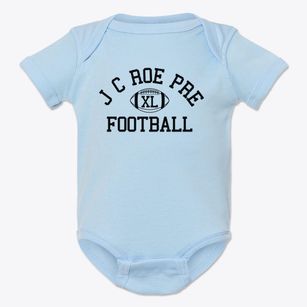 J C Roe Prekindergarten Center Classic Football Baby Onesie