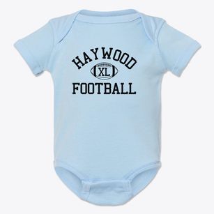 Haywood Christian Academy Classic Football Baby Onesie