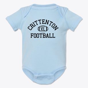 Crittenton Community School Classic Football Baby Onesie