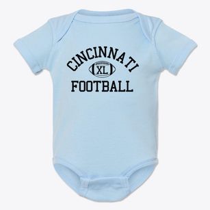Cincinnati Christian School Classic Football Baby Onesie