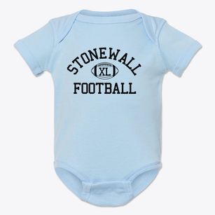 Stonewall High School Classic Football Baby Onesie