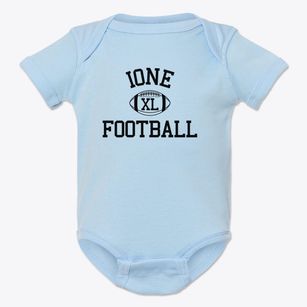 Ione School Classic Football Baby Onesie