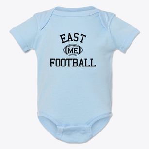 Memphis East High School Classic Football Baby Onesie