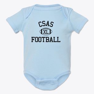 Chattanooga School For The Arts And Sciences Classic Football Baby Onesie