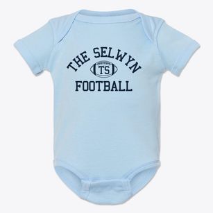 The Selwyn School Classic Football Baby Onesie