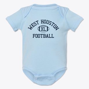 West Houston Charter School Classic Football Baby Onesie