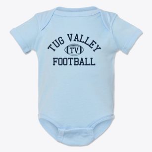 Tug Valley High School Classic Football Baby Onesie
