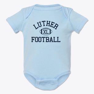 Luther High School Classic Football Baby Onesie