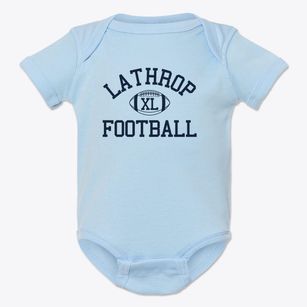 Lathrop Intermediate School Classic Football Baby Onesie