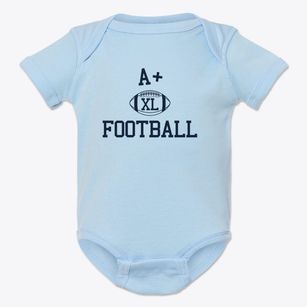 A+ Charter School Classic Football Baby Onesie