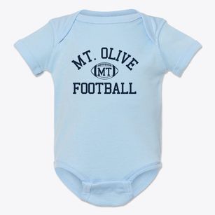 Mt. Olive High School Classic Football Baby Onesie