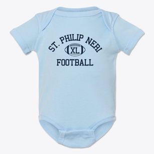 Saint Philip Neri School Classic Football Baby Onesie